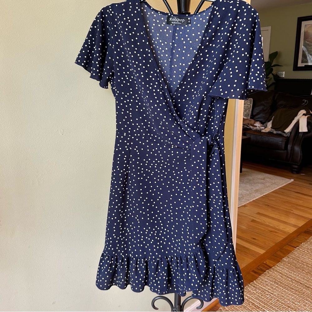 Polka Dot Wrap Dress